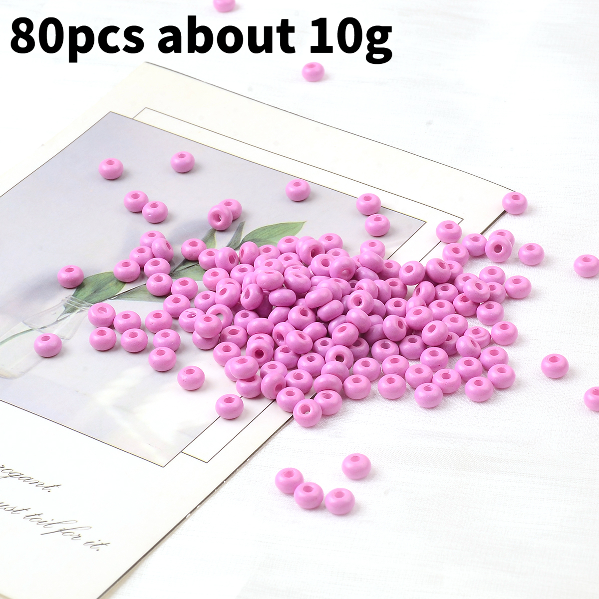 80pcs Glass Seed Beads & Mini Tube Spacer Beads